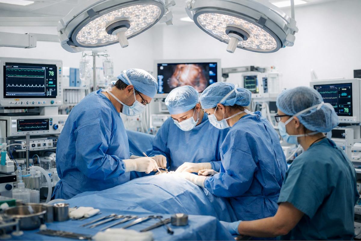 Surgeon at work