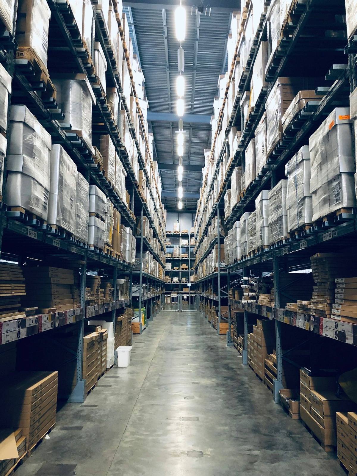 Warehouse aisle
